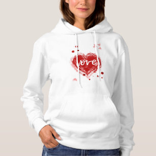 Camiseta Amor Coração Em Dia de os namorados Vermelho