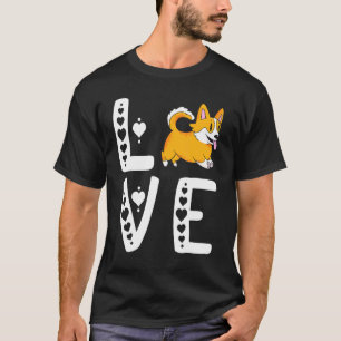 Camiseta Amor Corgi Cão Pembroke Welsh Corgi Dono Criação