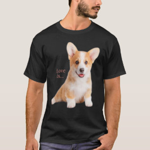 Camiseta Amor Corgi é Mãe Pai Cachorro Pet Mulheres Homens