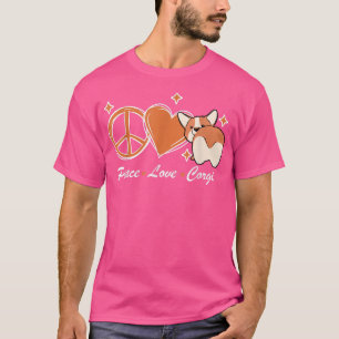 Camiseta Amor, Corgi Engraçado, Cachorro Feliz