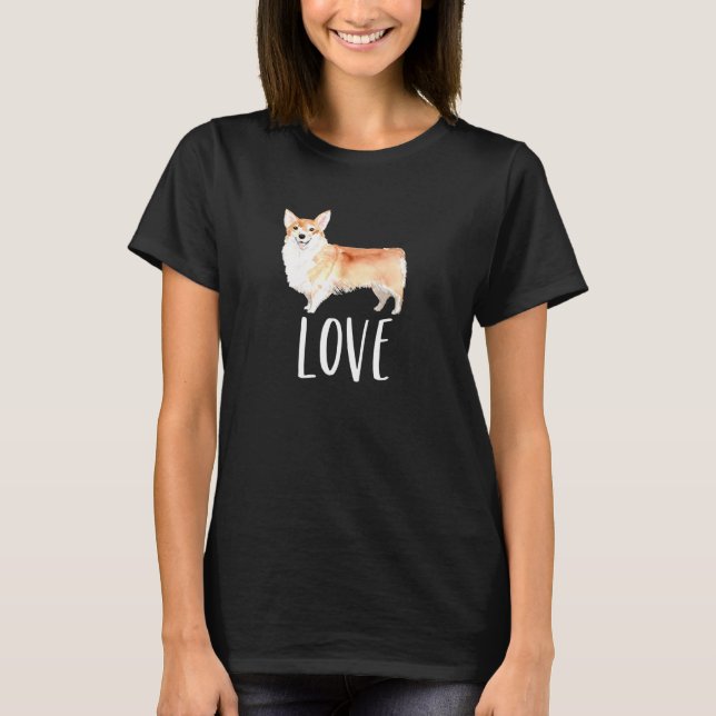 Camiseta Amor Corgi Gráfico Fofo (Frente)
