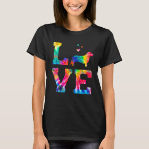 Camiseta Amor Corgidor Tie Dye Mãe Pai Cachorro