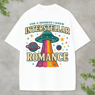 Camiseta Amor Cósmico: Revelando o Romance de OVNI e Espaço