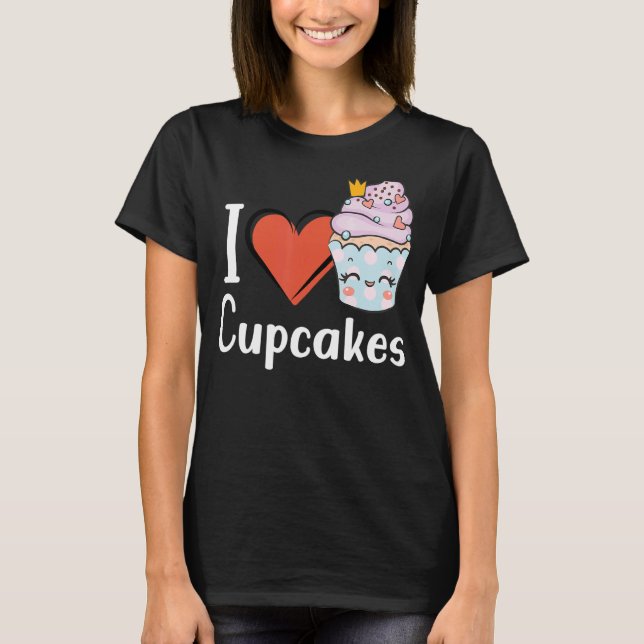 Camiseta Amor Cupcake Fazendo Delicioso Cupcake Amor (Frente)
