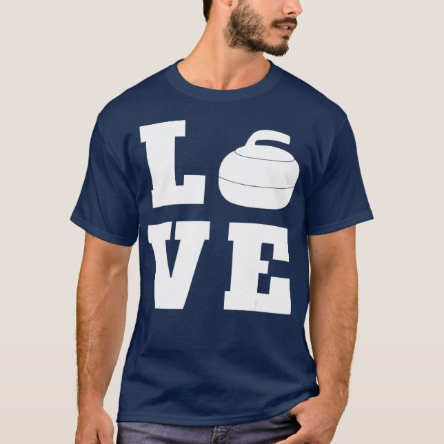 Camiseta Amor Curling por orgulho (Frente)