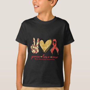 Camiseta Amor Curto Burgundy Fita Crise Aneurística Consciê