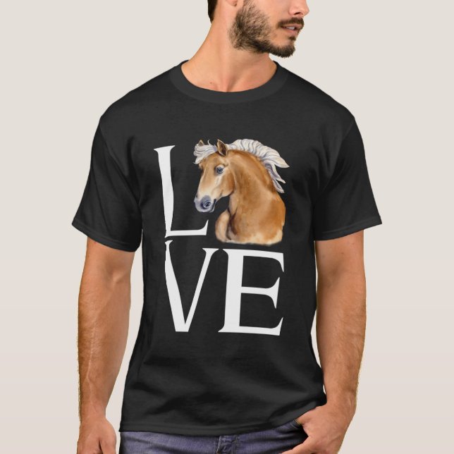 Camiseta Amor Cute Haflinger Horse (Frente)