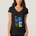 Camiseta AMOR Cute Hanukkah Chanukah Dreidel Menorah Men Wo<br><div class="desc">Este é um presente de excelente para sua família,  amigos durante as férias de Chanucá. Eles ficarão felizes em receber este presente de você durante o feriado de Chanucá.</div>