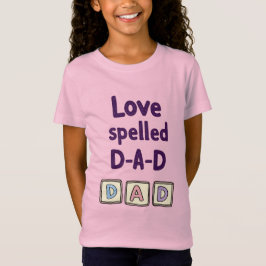 CAMISETA AMOR D-A-D COM ESCALA