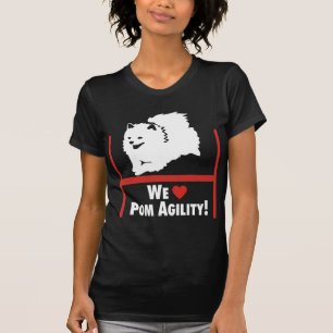 Camiseta Amor da agilidade de Pomeranian