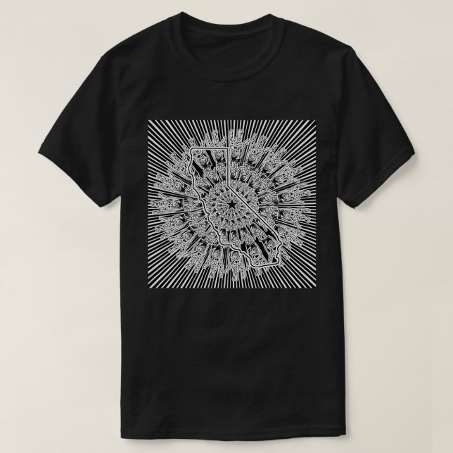 Camiseta Amor da Costa Oeste (Frente do Design)