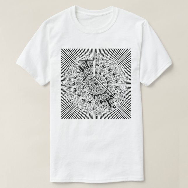 Camiseta Amor da Costa Oeste  (Frente do Design)