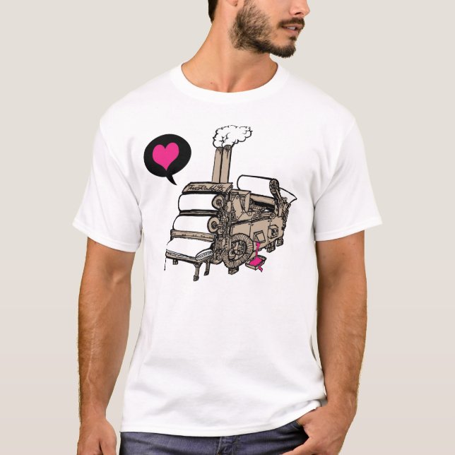 Camiseta Amor da impressão (Frente)