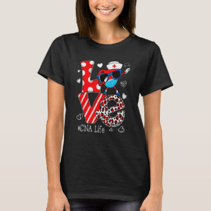 Camiseta Amor Dabbing Coração Enfermagem CNA Enfermeira Vid