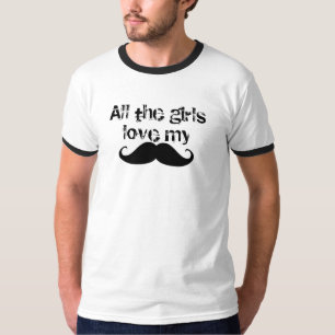 Camiseta Amor das meninas do bigode