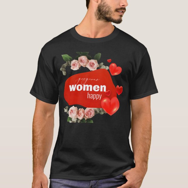 Camiseta amor de amigas felizes (Frente)