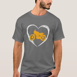 Camiseta amor de amigo motocicleta
