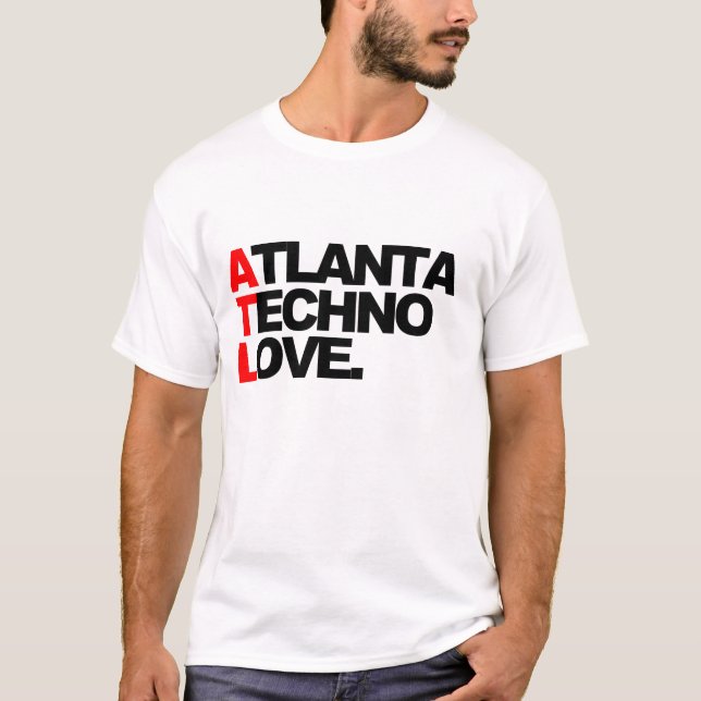 Camiseta Amor de Atlanta Techno (valor branco) (Frente)