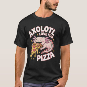 Camiseta Amor de Axolote por Pizza Design Divertido Fofo