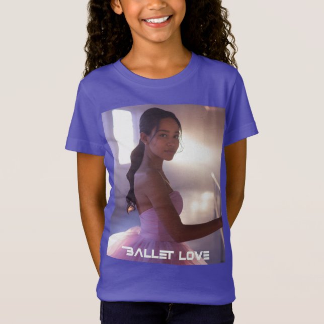 CAMISETA AMOR DE BALÉ - BALÉ & DANÇA (Frente)