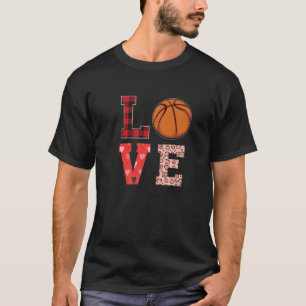 Camiseta Amor de basquete de Dia de os namorados de basquet