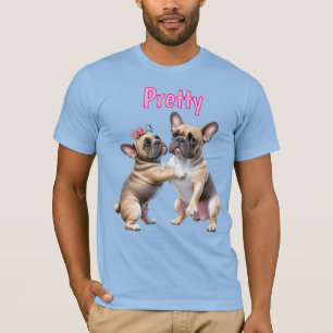 Camiseta Amor de Bulldog Francês  Bulldog Francês
