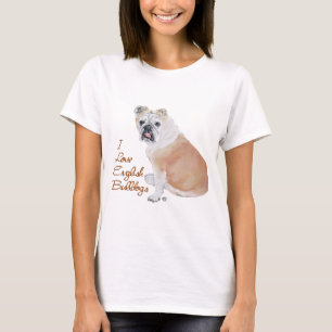 Camiseta Amor de Bulldog Inglês