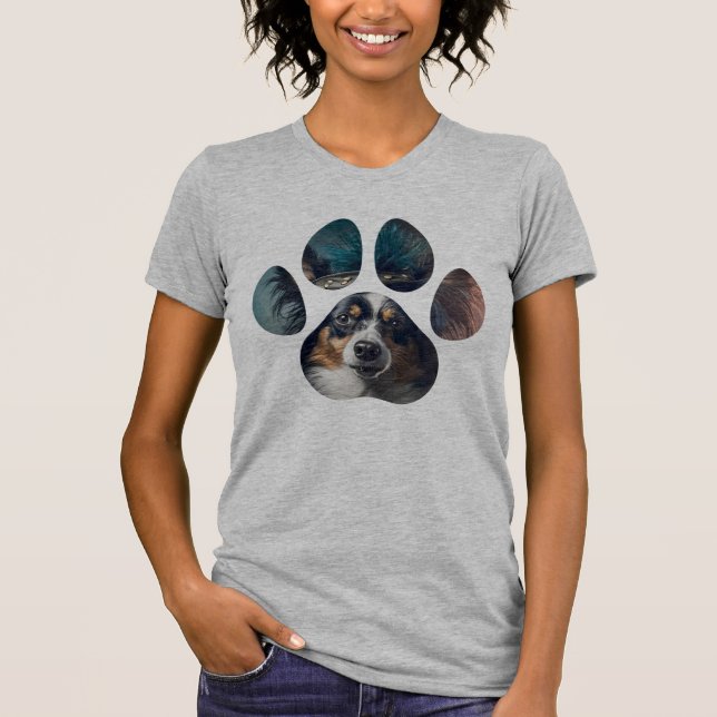 Camiseta Amor de Cachorrinho Pata de Cachorro (Frente)
