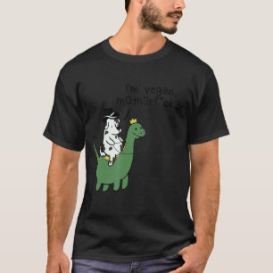 Camiseta Amor de Cachorro Dino Vegetariano Vegano Madafaka