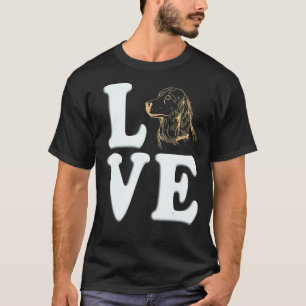 Camiseta Amor de Cachorro Golden Retriever Para Homens e Mu