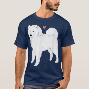 Camiseta Amor De Cachorro Samoyed Bonito