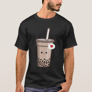 Camiseta Amor de Chá de Bolha Kawaii Boba Tea