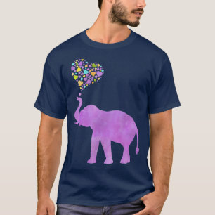 Camiseta Amor de Elefante Roxo