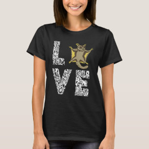 Camiseta Amor de esquilo-do-zimbabué Glider Animal Australi