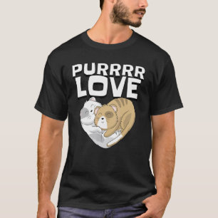 Camiseta Amor de Gatinho Fofo Casal Coração