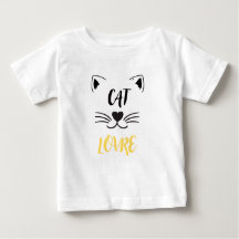 Amor de gato de camisa-bebê