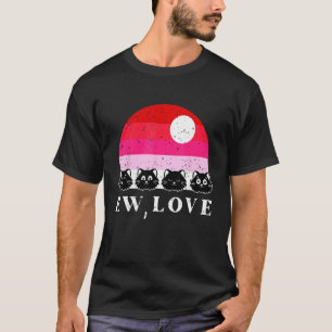 Camiseta Amor de Gato no Dia dos Namorados Engraçado Retro