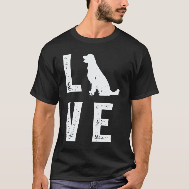 Camiseta Amor de Golden Retriever  1 (Frente)