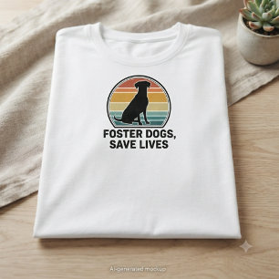 Camiseta Amor de Lar de Resgate Animal Para Sempre Citação
