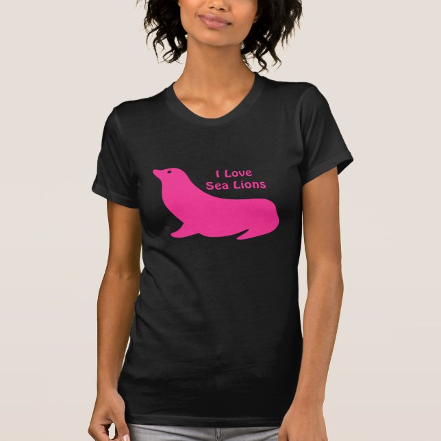 Camiseta Amor de leão-de-leão-rosa-claro (Frente)