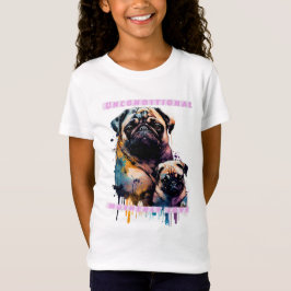 Camiseta Amor de madre pug - Amor maternal incondicional