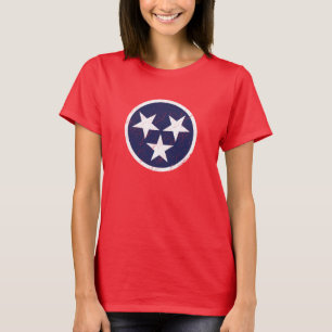Camiseta Amor de Nashville do Grunge da bandeira do estado