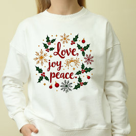Camiseta Amor de Natal, Joy, Paz