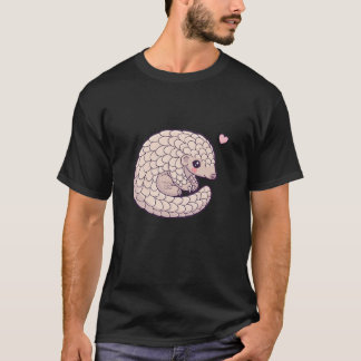 Camiseta Amor de Pangolim Fofo | Pangolim Enrolado Kawaii c
