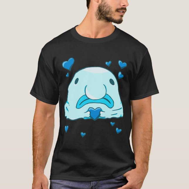 Camiseta Amor de Peixe-Blob (Azul) (Frente)