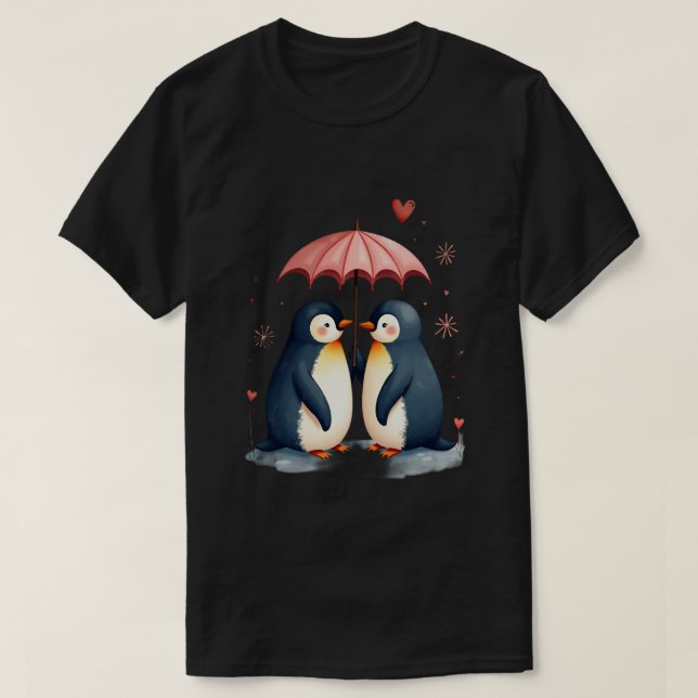 Camiseta Amor de Pinguim (Frente do Design)