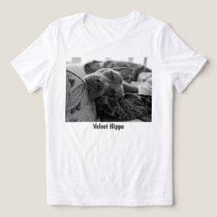 Camiseta Amor de Pit Bull Veludo Hipopótamo