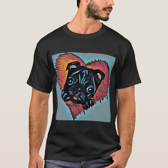 Camiseta Amor de Pug (Frente)
