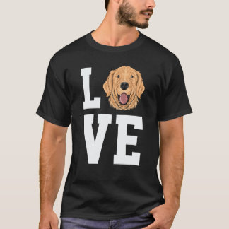 Camiseta Amor de Retriever Dourado Cachorros Golden Retriev