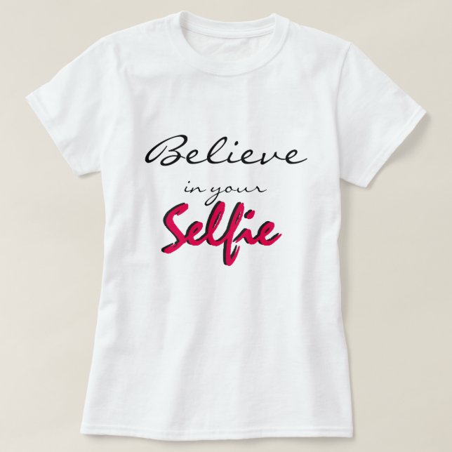 Camiseta Amor de Selfie (Frente do Design)